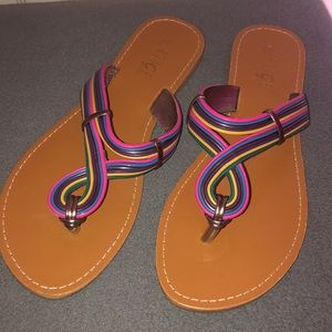 Multicolored Rouge Sequoia Sandals